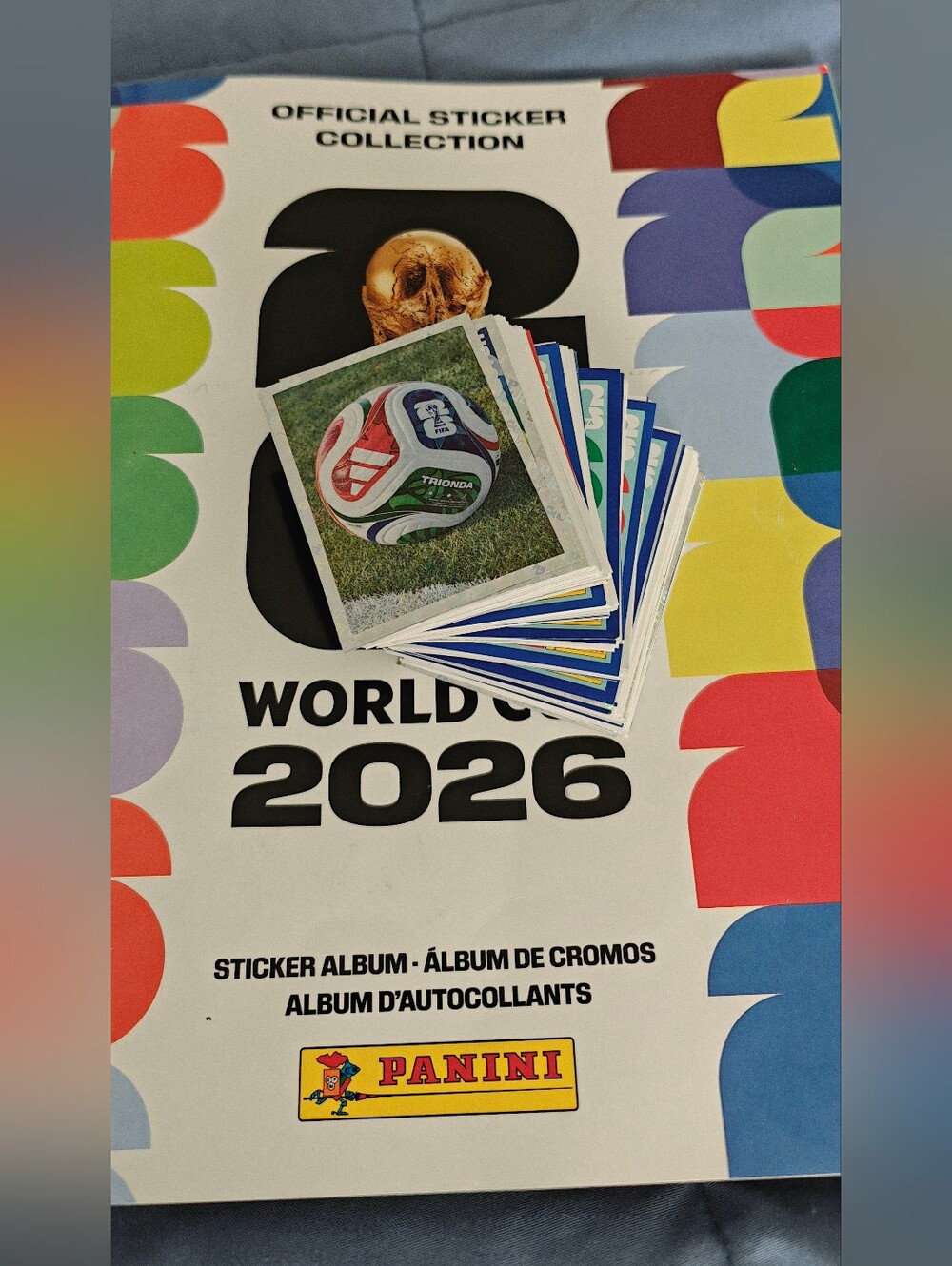 Panini Multicolor Football Player Sticker Lot of 200 - Red, Blue, Green, Yellow